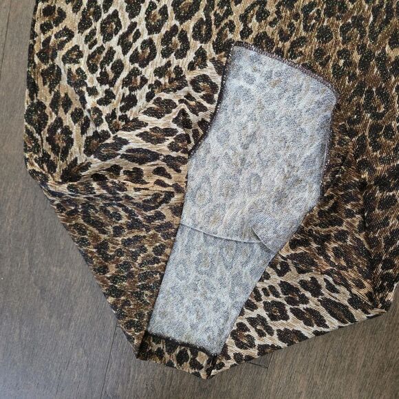 Vtg AUTHENTIC DOLCE & GABBANA LEOPARD PRINT COTTON Midi SKIRT size 42 6 - Picture 8 of 10